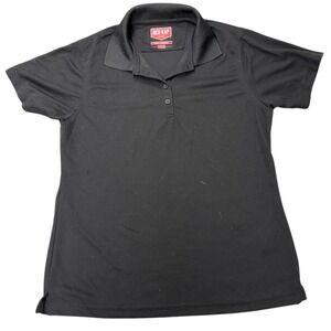 Red Kap Black Men's Short Sleeve Performance Knit Flex Series Pro Polo Medium